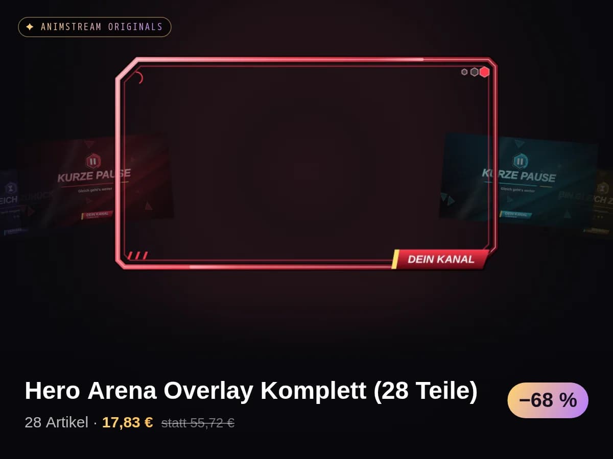 Hero Arena Overlay Komplett (28 Teile)