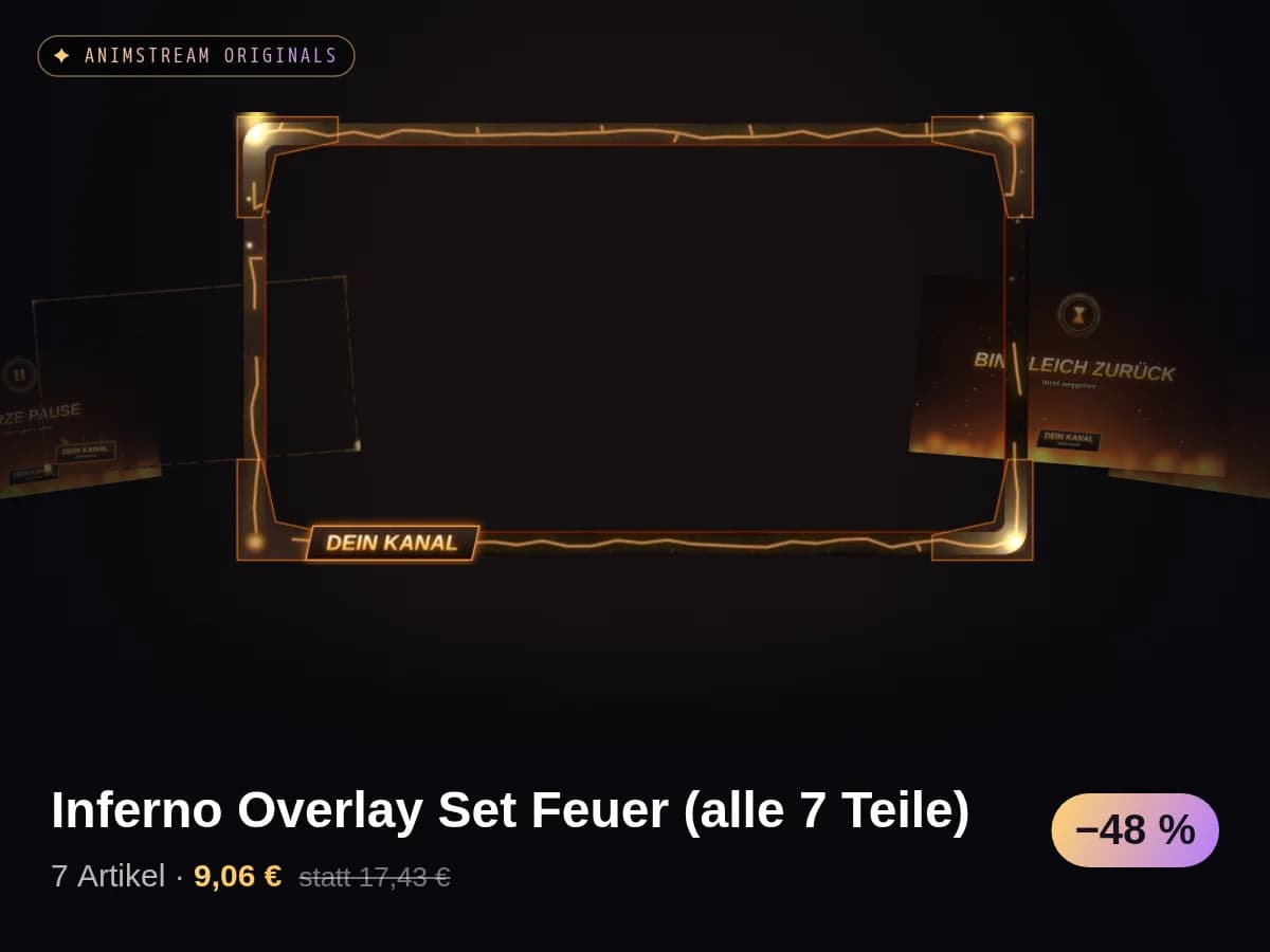 Inferno Overlay Set Feuer (alle 7 Teile)