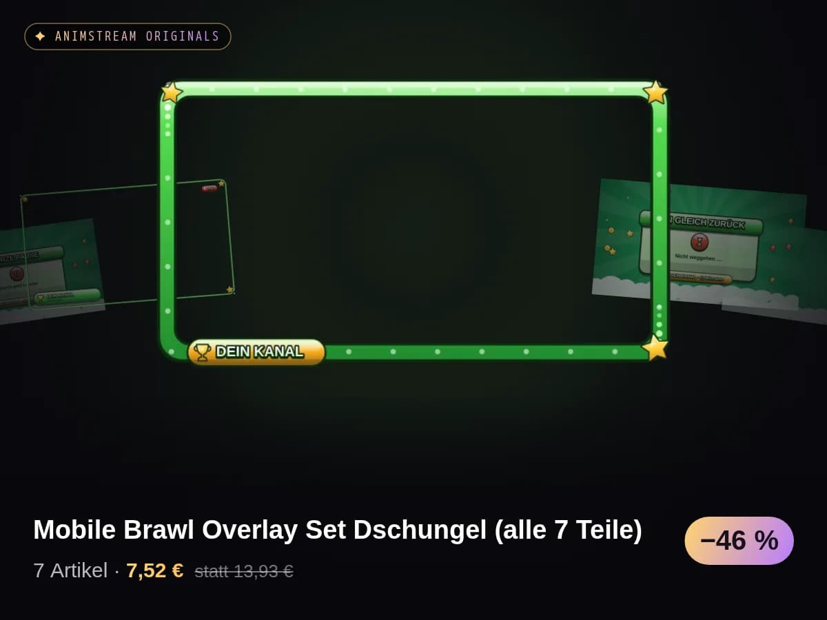 Mobile Brawl Overlay Set Dschungel (alle 7 Teile)