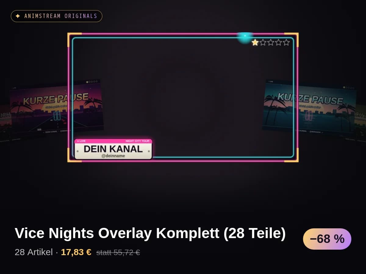 Vice Nights Overlay Komplett (28 Teile)