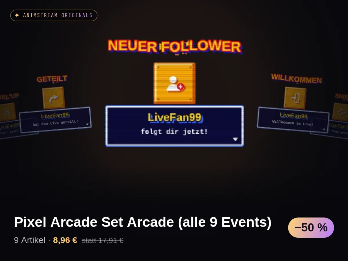 Pixel Arcade Set Arcade (alle 9 Events)