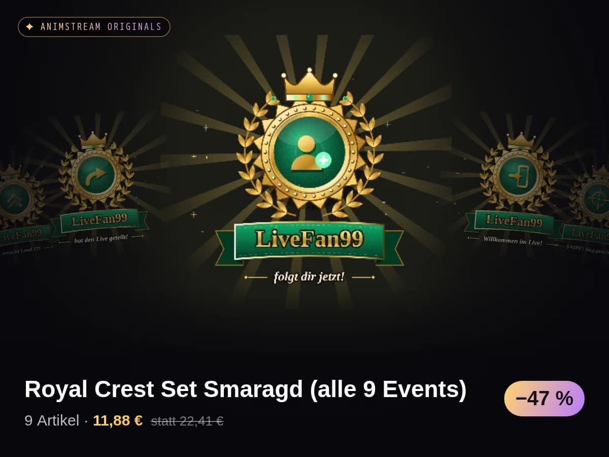 Royal Crest Set Smaragd (alle 9 Events)