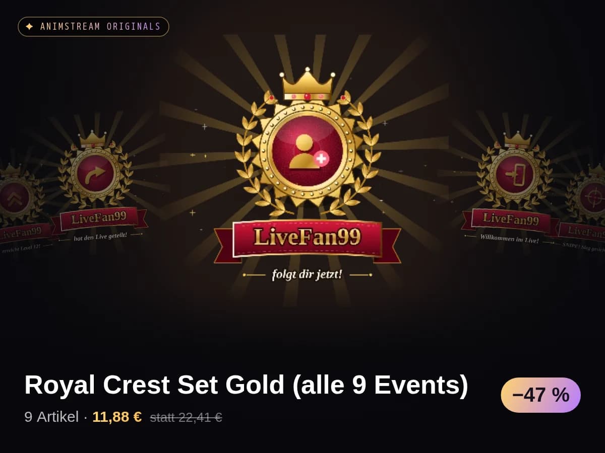 Royal Crest Set Gold (alle 9 Events)