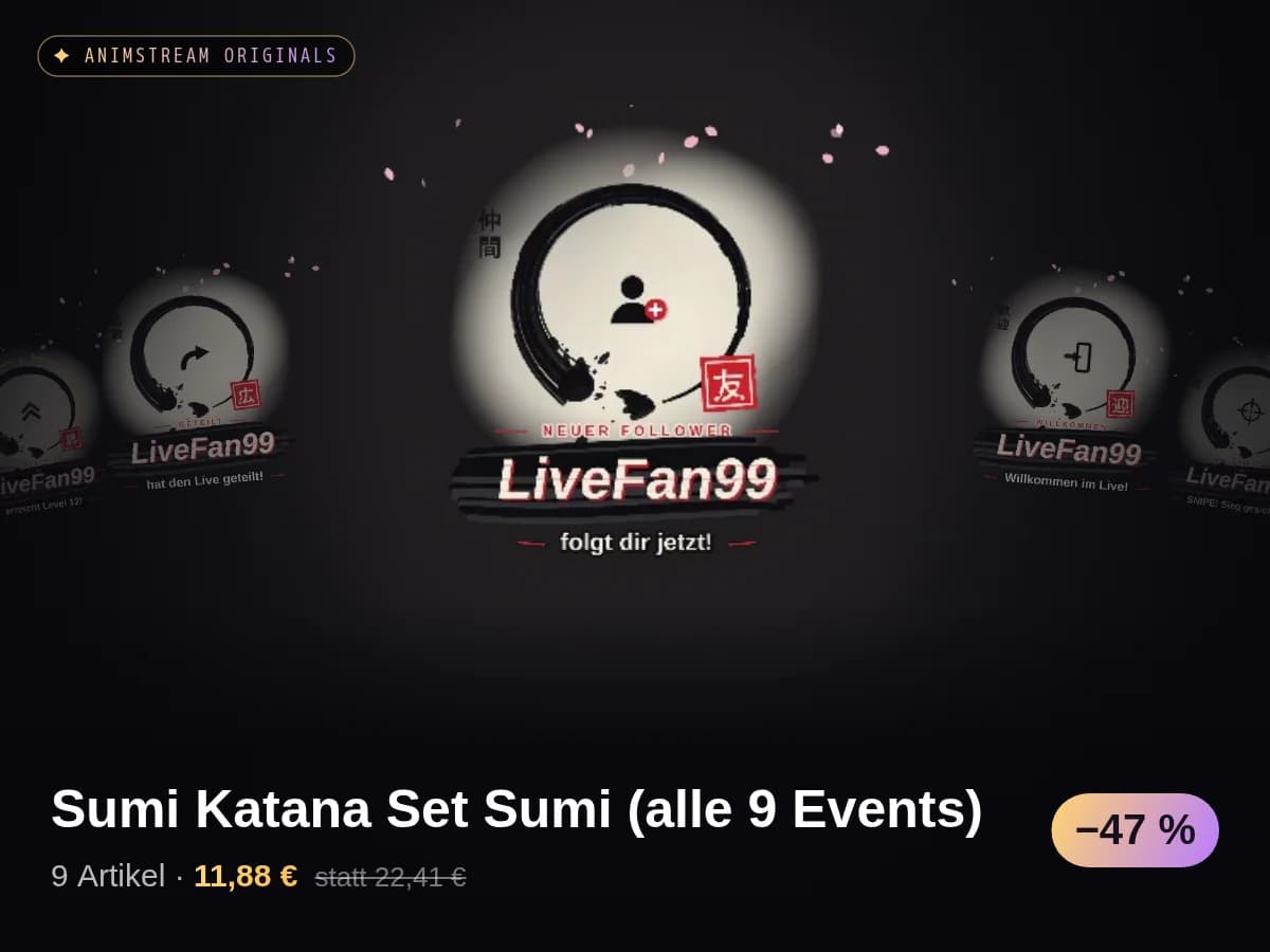 Sumi Katana Set Sumi (alle 9 Events)