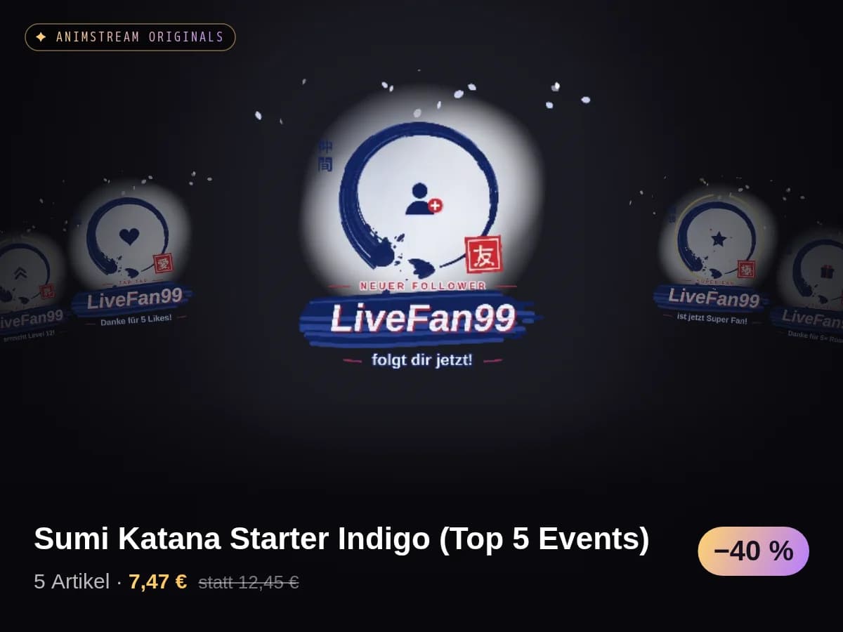Sumi Katana Starter Indigo (Top 5 Events)