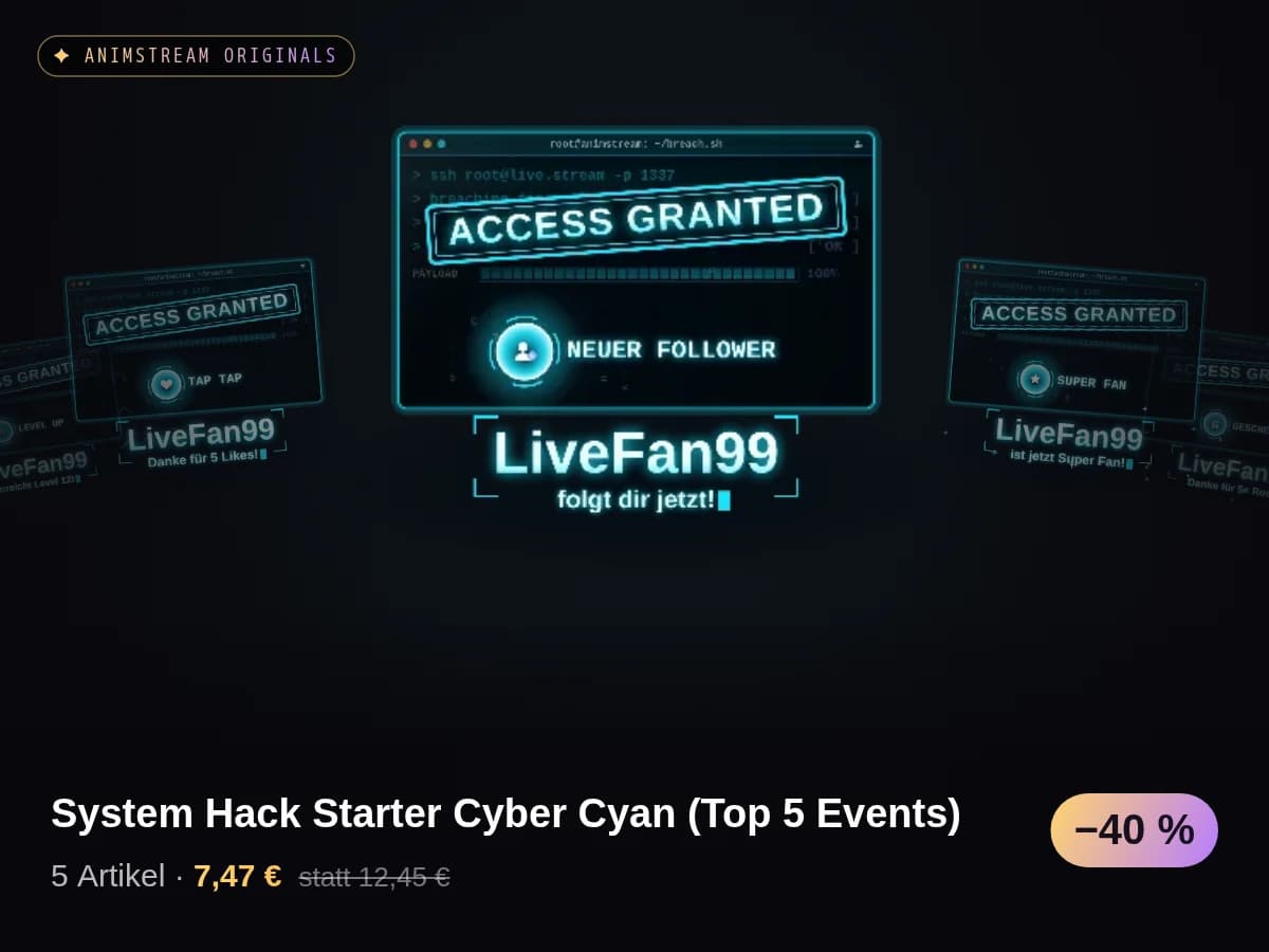 System Hack Starter Cyber Cyan (Top 5 Events)