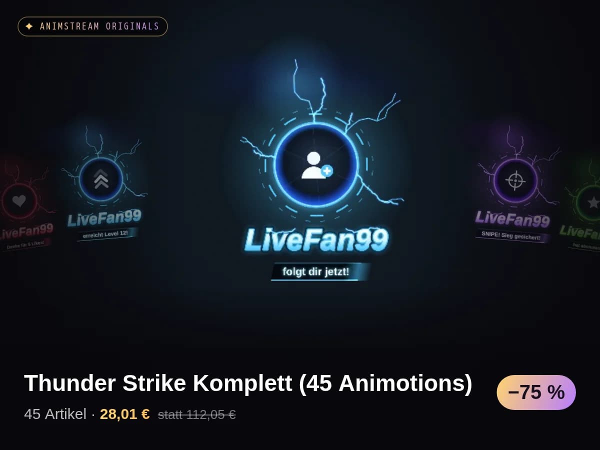 Thunder Strike Komplett (45 Animotions)