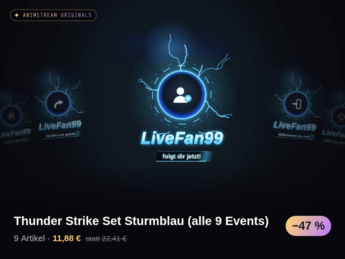 Thunder Strike Set Sturmblau (alle 9 Events)