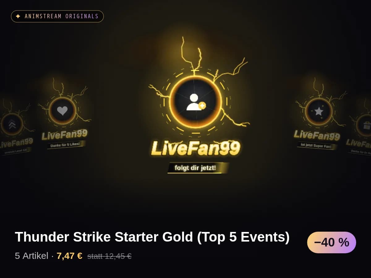 Thunder Strike Starter Gold (Top 5 Events)
