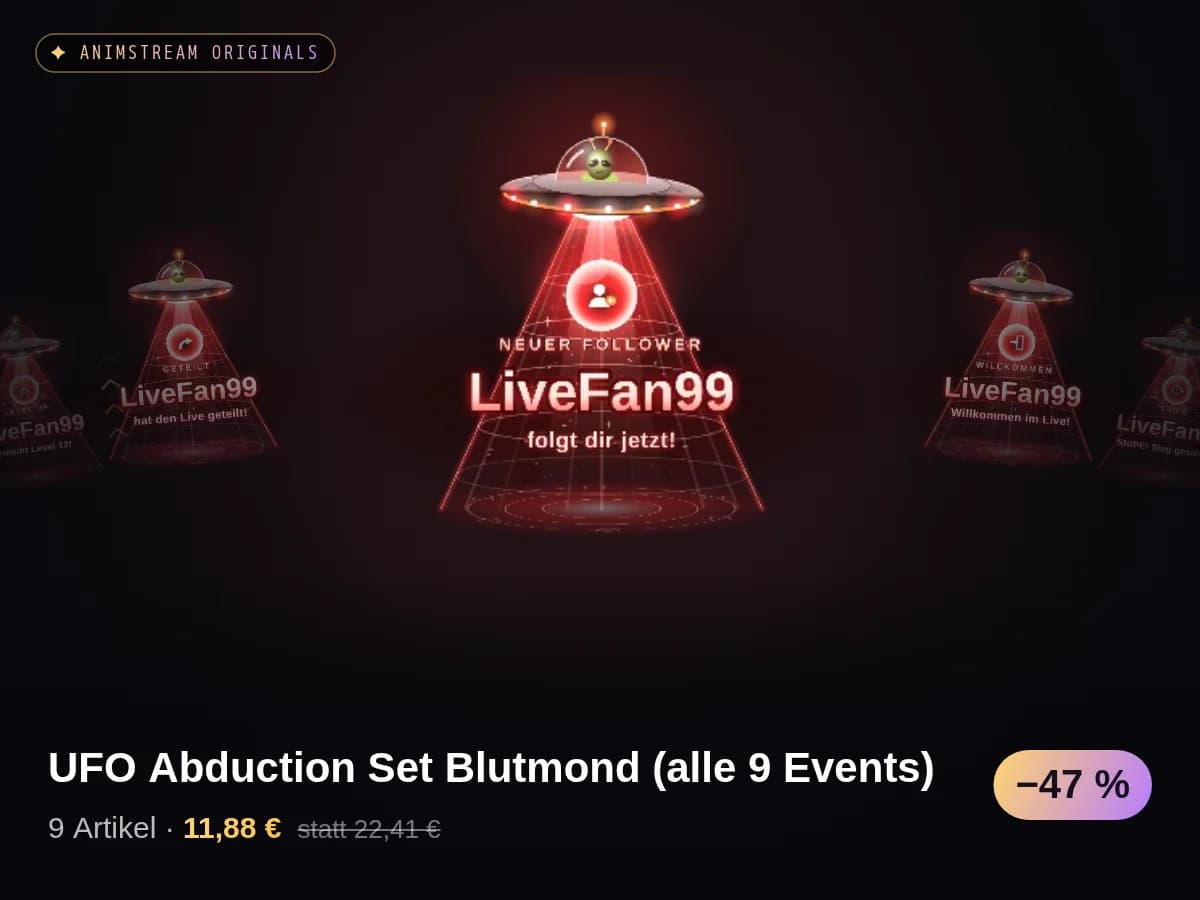 UFO Abduction Set Blutmond (alle 9 Events)