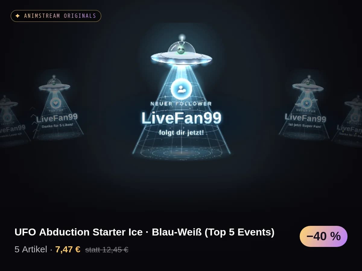 UFO Abduction Starter Ice · Blau-Weiß (Top 5 Events)