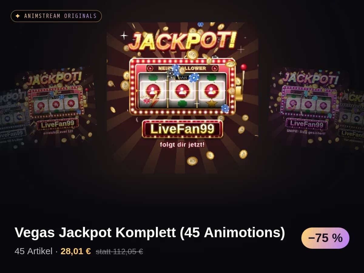 Vegas Jackpot Komplett (45 Animotions)
