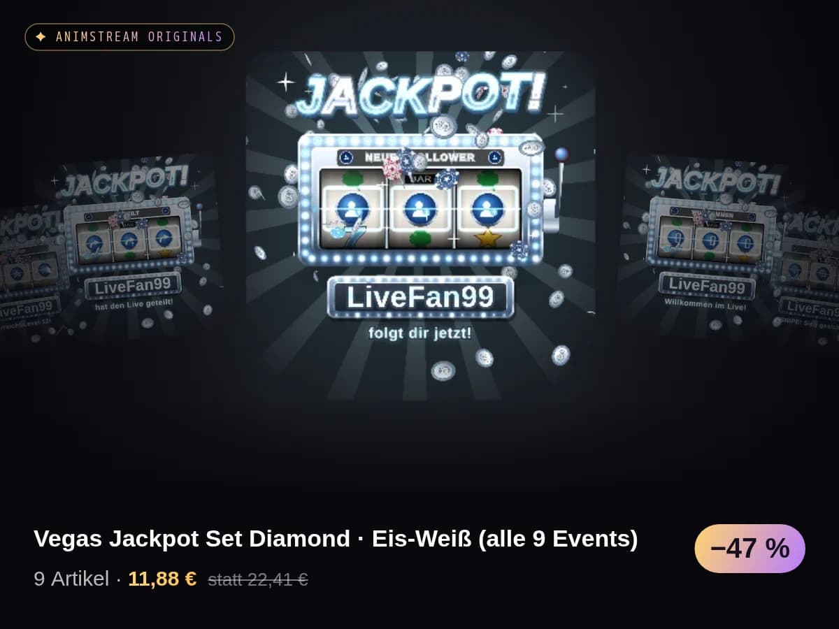Vegas Jackpot Set Diamond · Eis-Weiß (alle 9 Events)