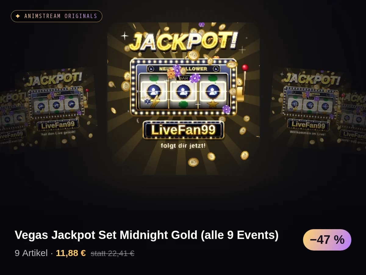Vegas Jackpot Set Midnight Gold (alle 9 Events)