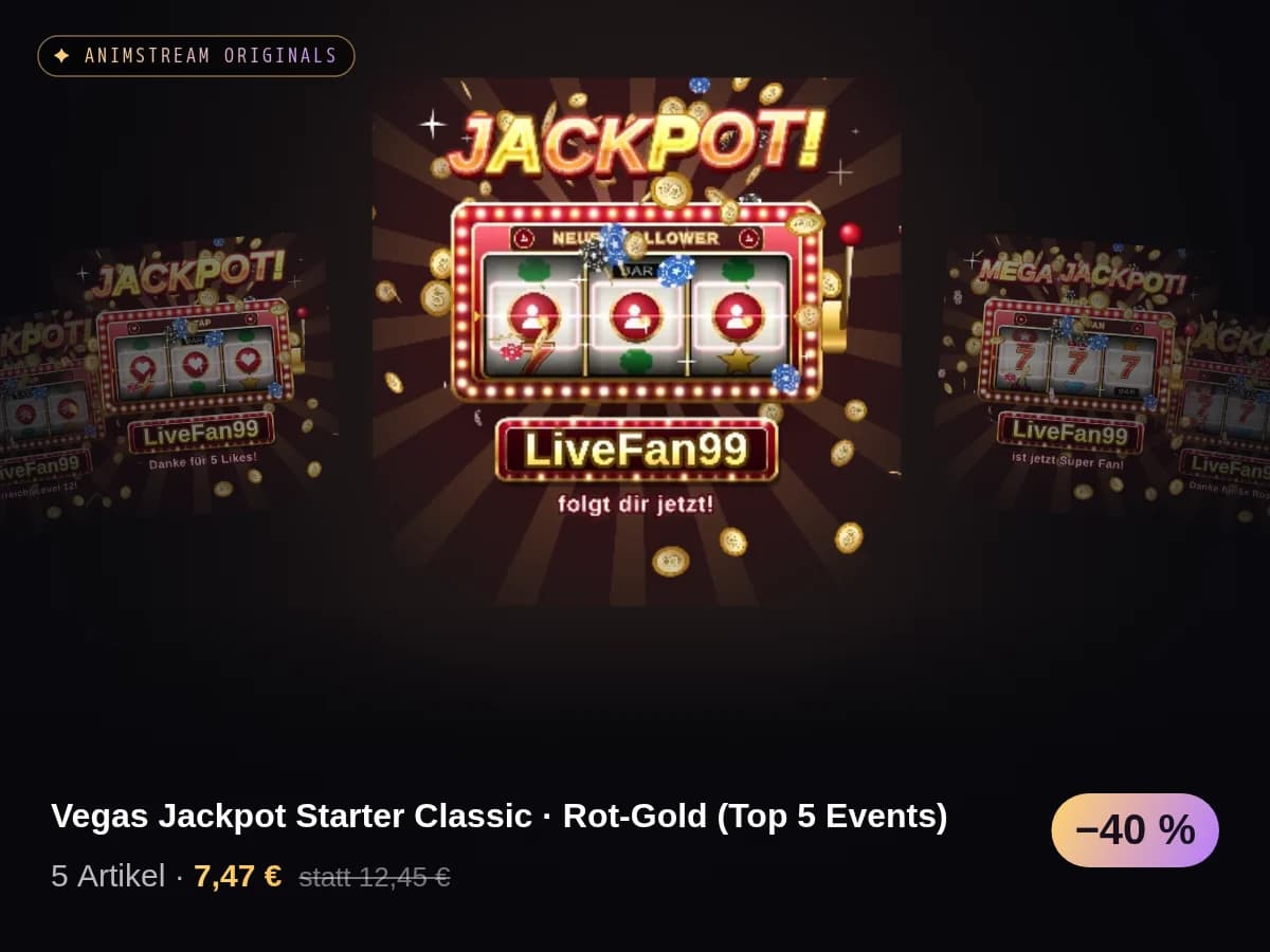 Vegas Jackpot Starter Classic · Rot-Gold (Top 5 Events)
