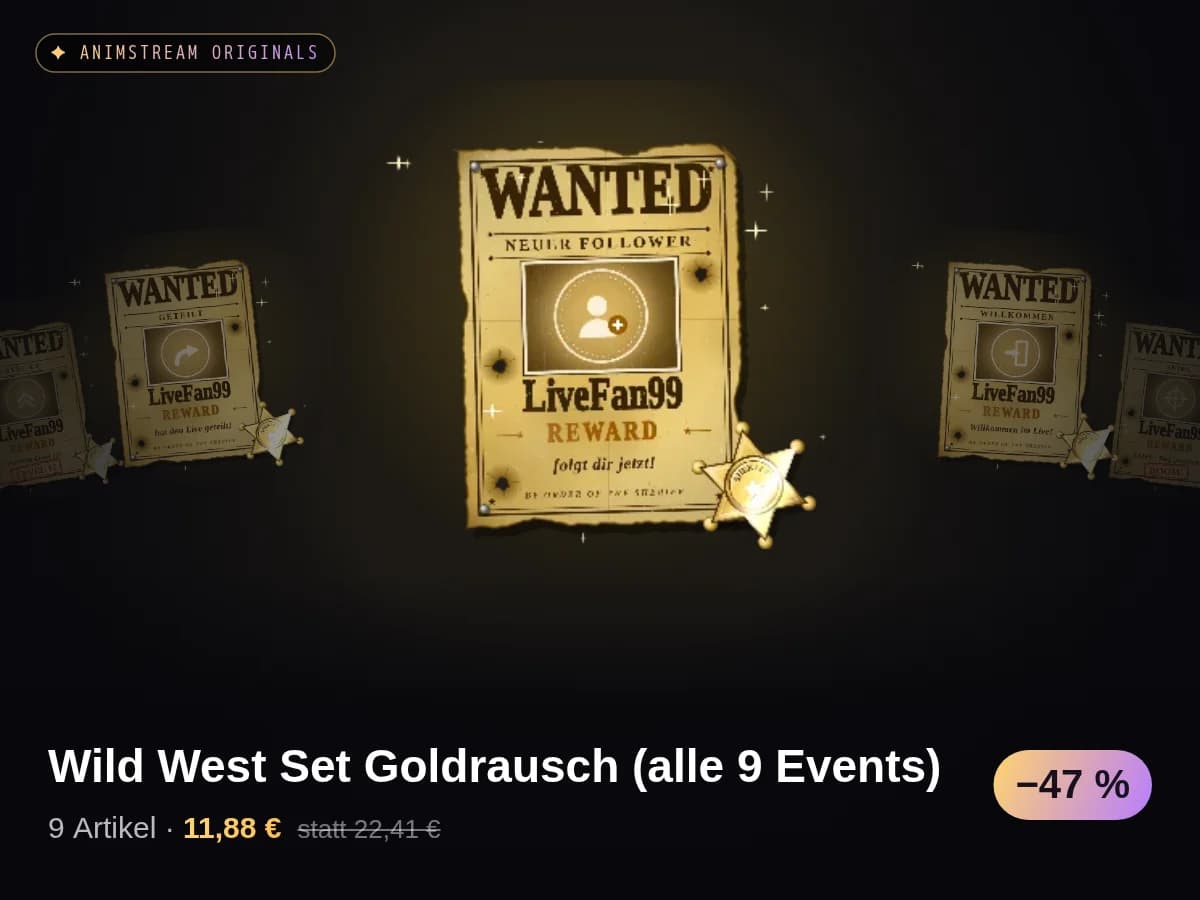 Wild West Set Goldrausch (alle 9 Events)