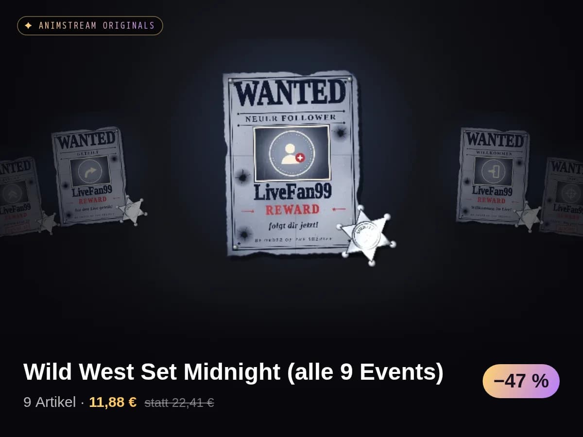 Wild West Set Midnight (alle 9 Events)