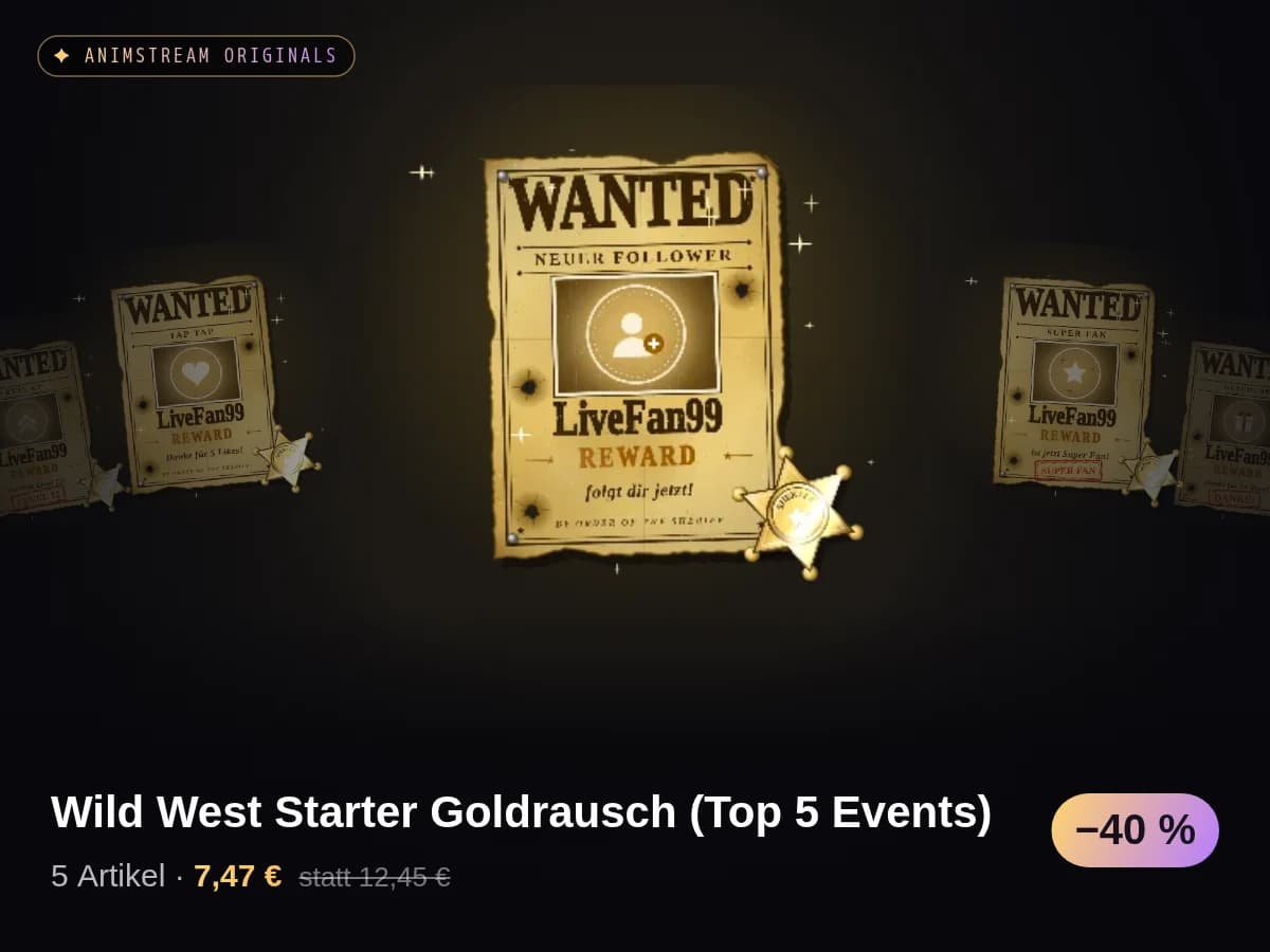 Wild West Starter Goldrausch (Top 5 Events)