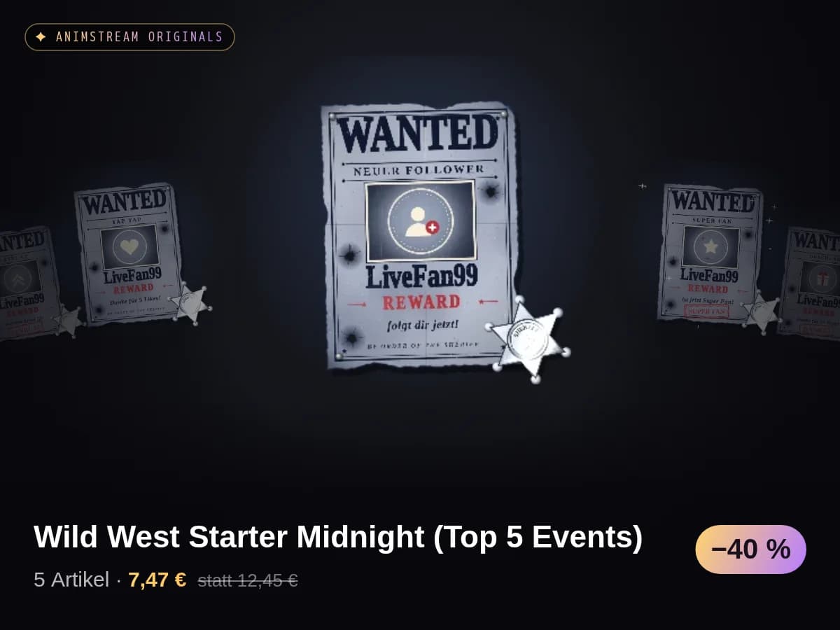 Wild West Starter Midnight (Top 5 Events)