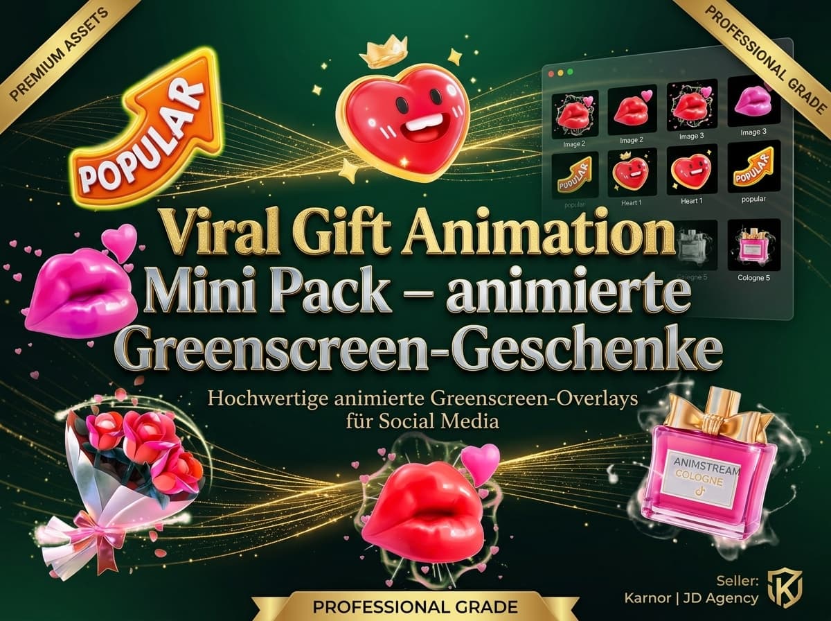 Viral Gift Animation Mini Pack –  animierte Greenscreen-Geschenke