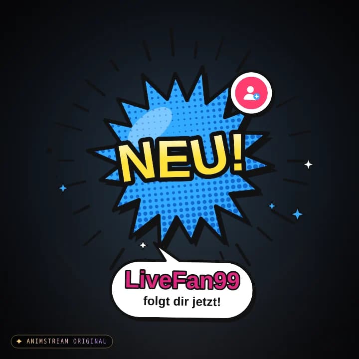 Neuer Follower Alert – Comic Burst Himmel