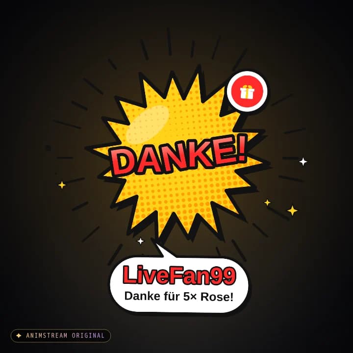 Geschenk-Danke Alert – Comic Burst Klassik