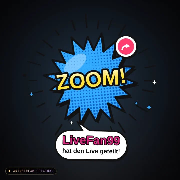 Live geteilt Alert – Comic Burst Himmel