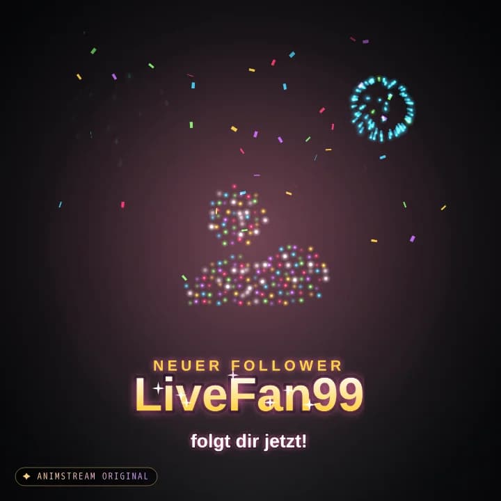 Neuer Follower Alert – Firework Show Festival