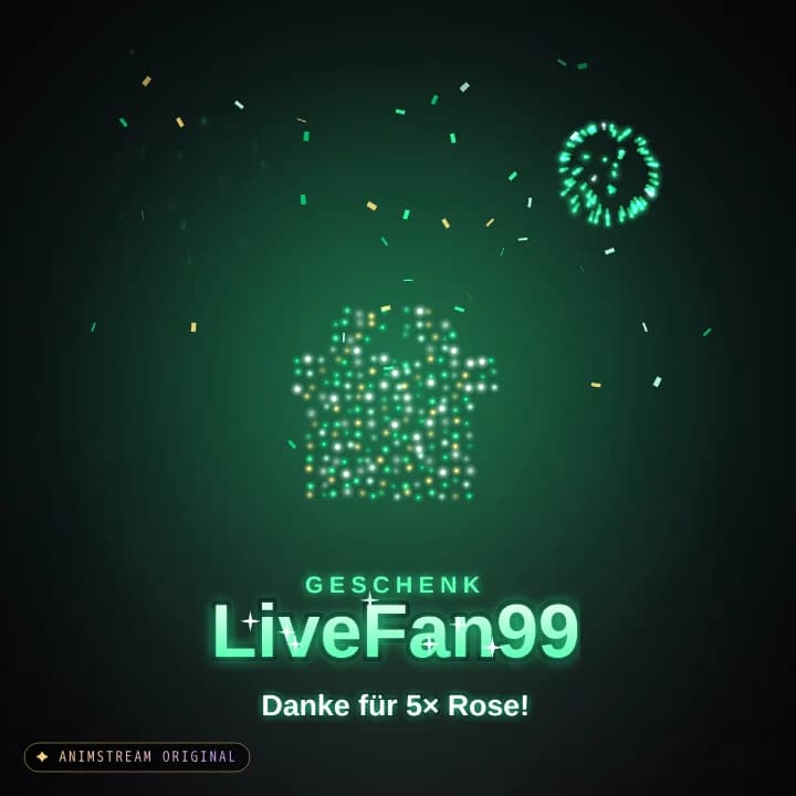 Geschenk-Danke Alert – Firework Show Smaragd