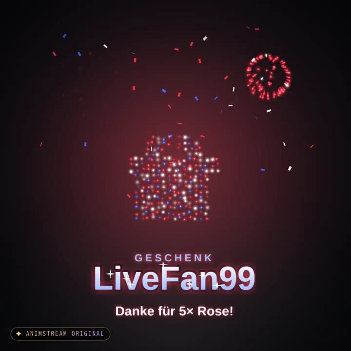 Geschenk-Danke Alert – Firework Show Rot-Weiß-Blau