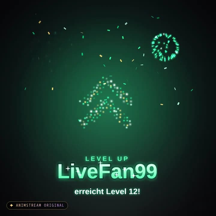 Level-Up Alert – Firework Show Smaragd