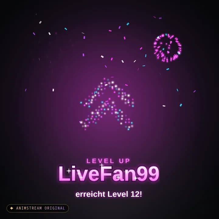 Level-Up Alert – Firework Show Neon