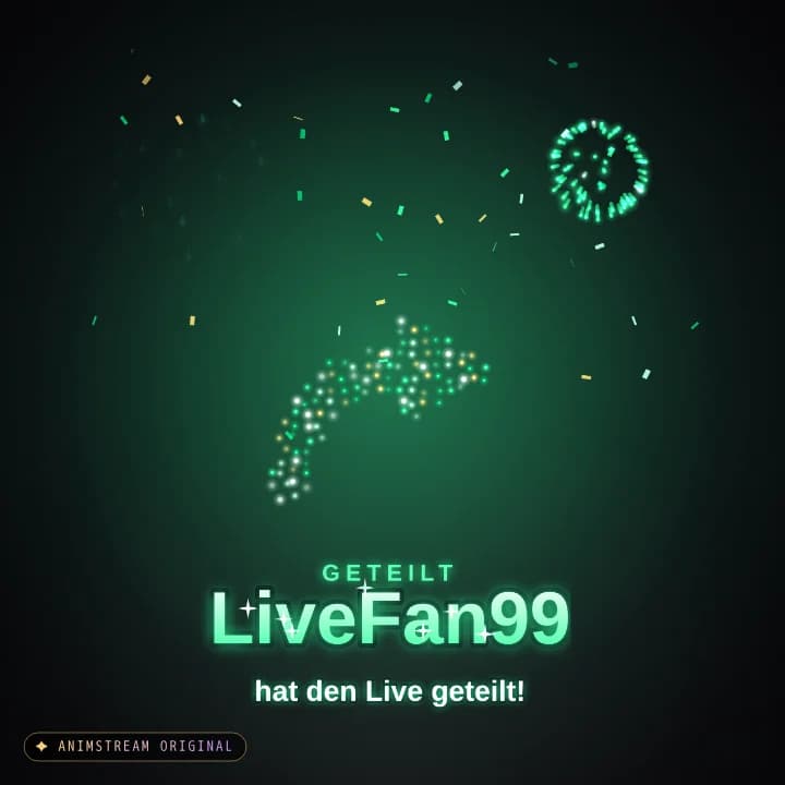 Live geteilt Alert – Firework Show Smaragd
