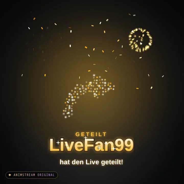 Live geteilt Alert – Firework Show Gold
