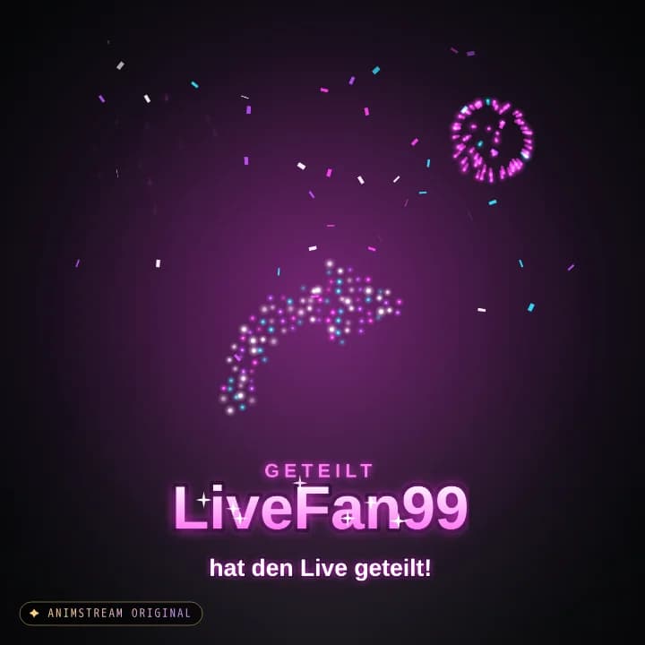 Live geteilt Alert – Firework Show Neon