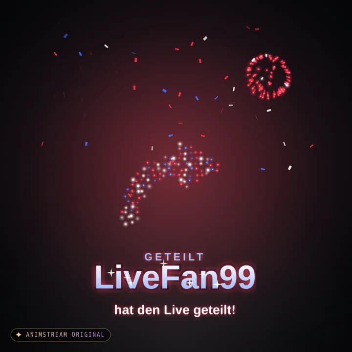 Live geteilt Alert – Firework Show Rot-Weiß-Blau