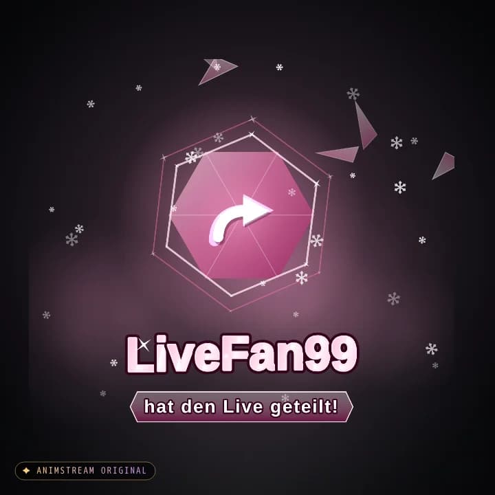 Live geteilt Alert – Frost Shatter Rosé-Eis