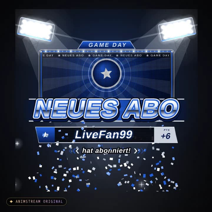 Abo Alert – Game Day Away · Blau-Silber