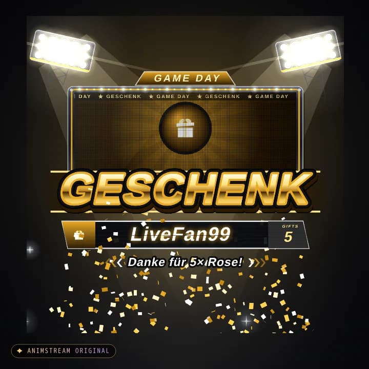 Geschenk-Danke Alert – Game Day Championship Gold