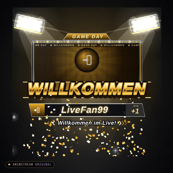 Willkommen Alert – Game Day Championship Gold