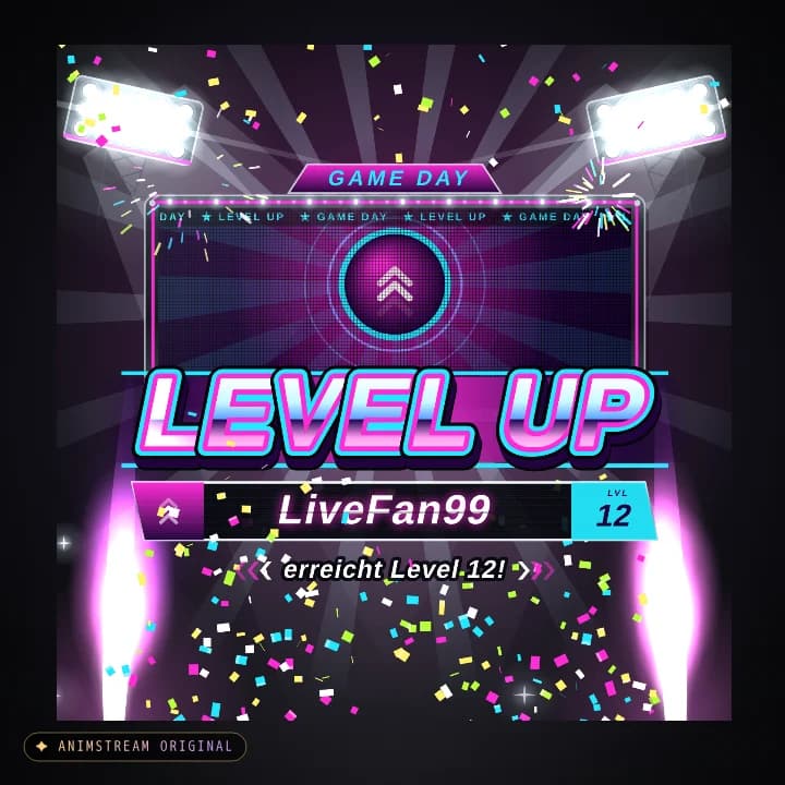 Level-Up Alert – Game Day Night Game · Neon