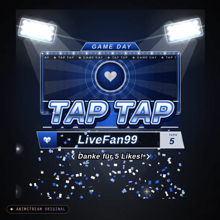 Like & Tap Tap Alert – Game Day Away · Blau-Silber