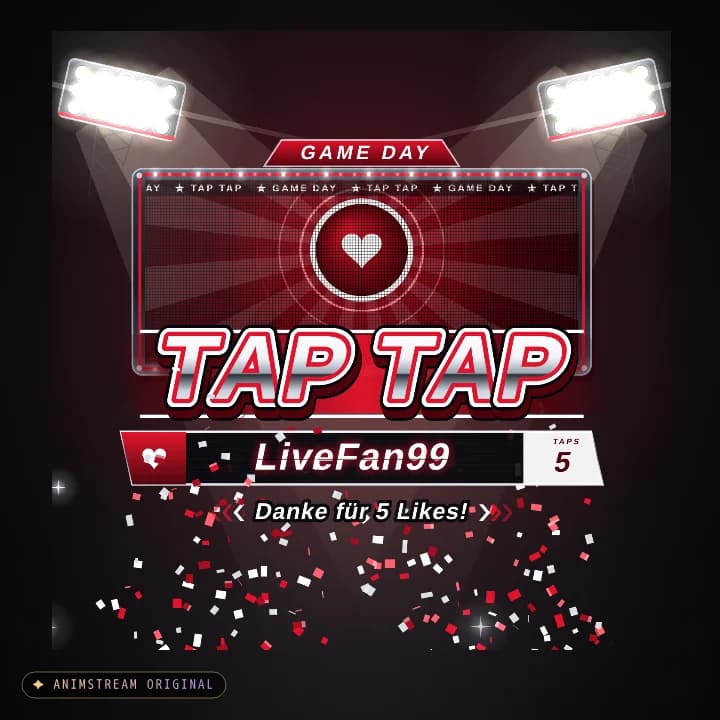 Like & Tap Tap Alert – Game Day Home · Rot-Weiß