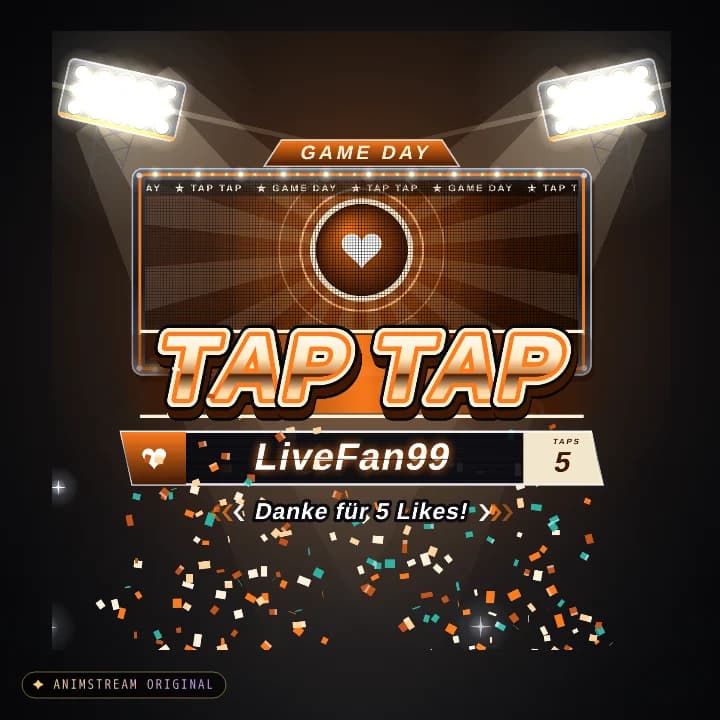Like & Tap Tap Alert – Game Day Retro · Orange-Creme