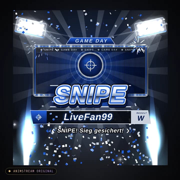 Snipe Alert – Game Day Away · Blau-Silber