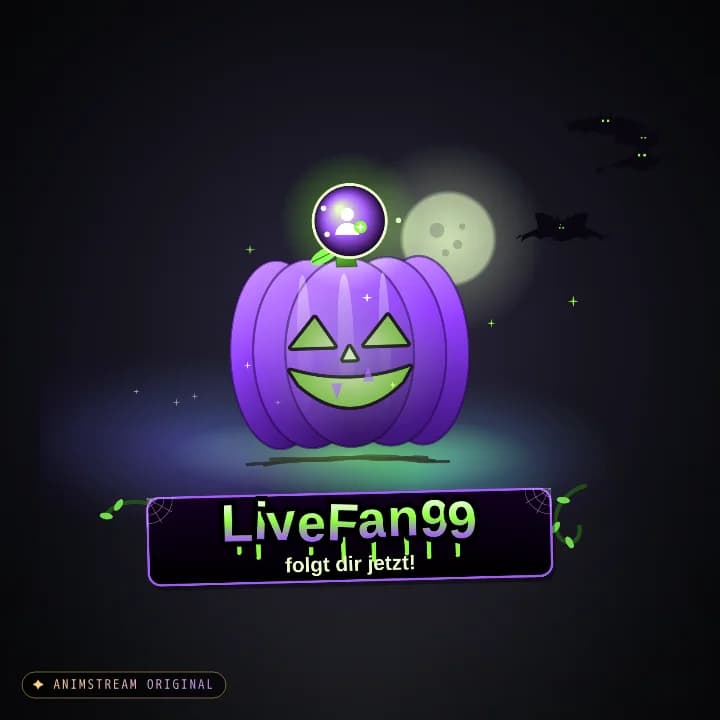 Neuer Follower Alert – Haunted Pumpkin Hexennacht
