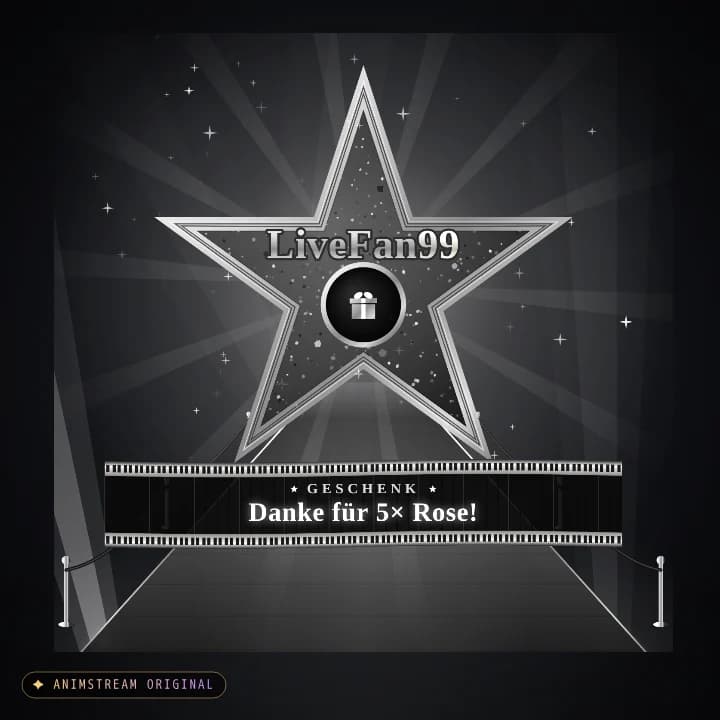 Geschenk-Danke Alert – Hollywood Premiere Noir · Schwarz-Weiß
