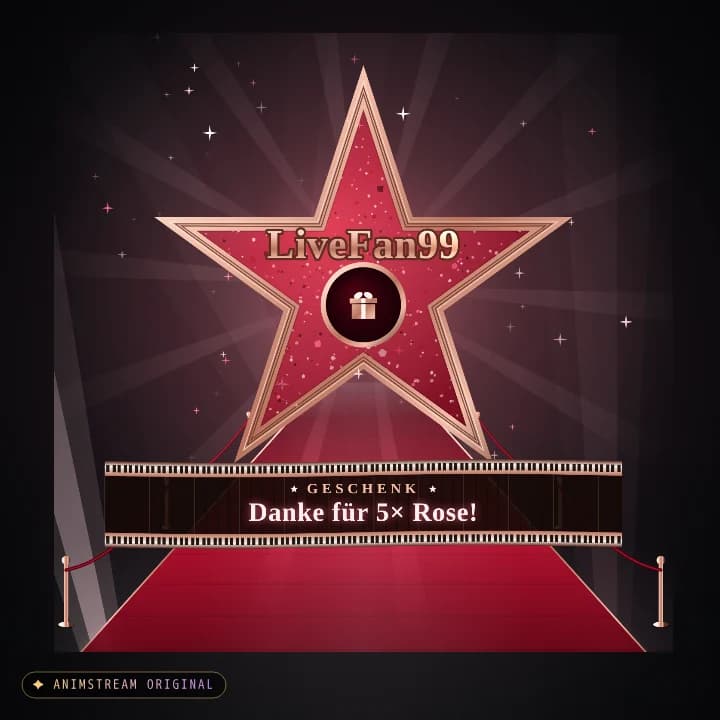 Geschenk-Danke Alert – Hollywood Premiere Rubin