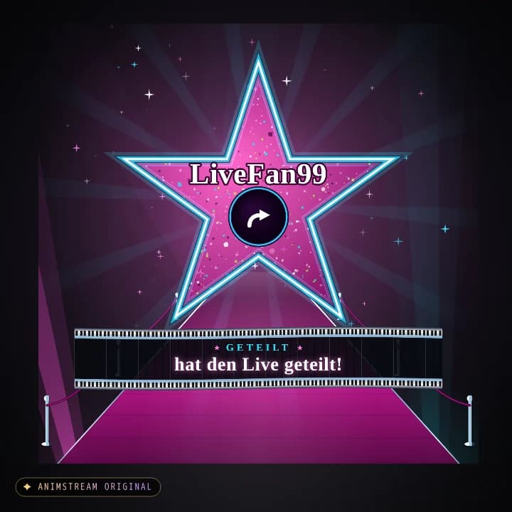 Live geteilt Alert – Hollywood Premiere Neon Strip