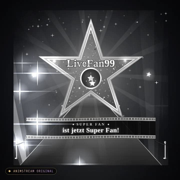 Super Fan Alert – Hollywood Premiere Noir · Schwarz-Weiß